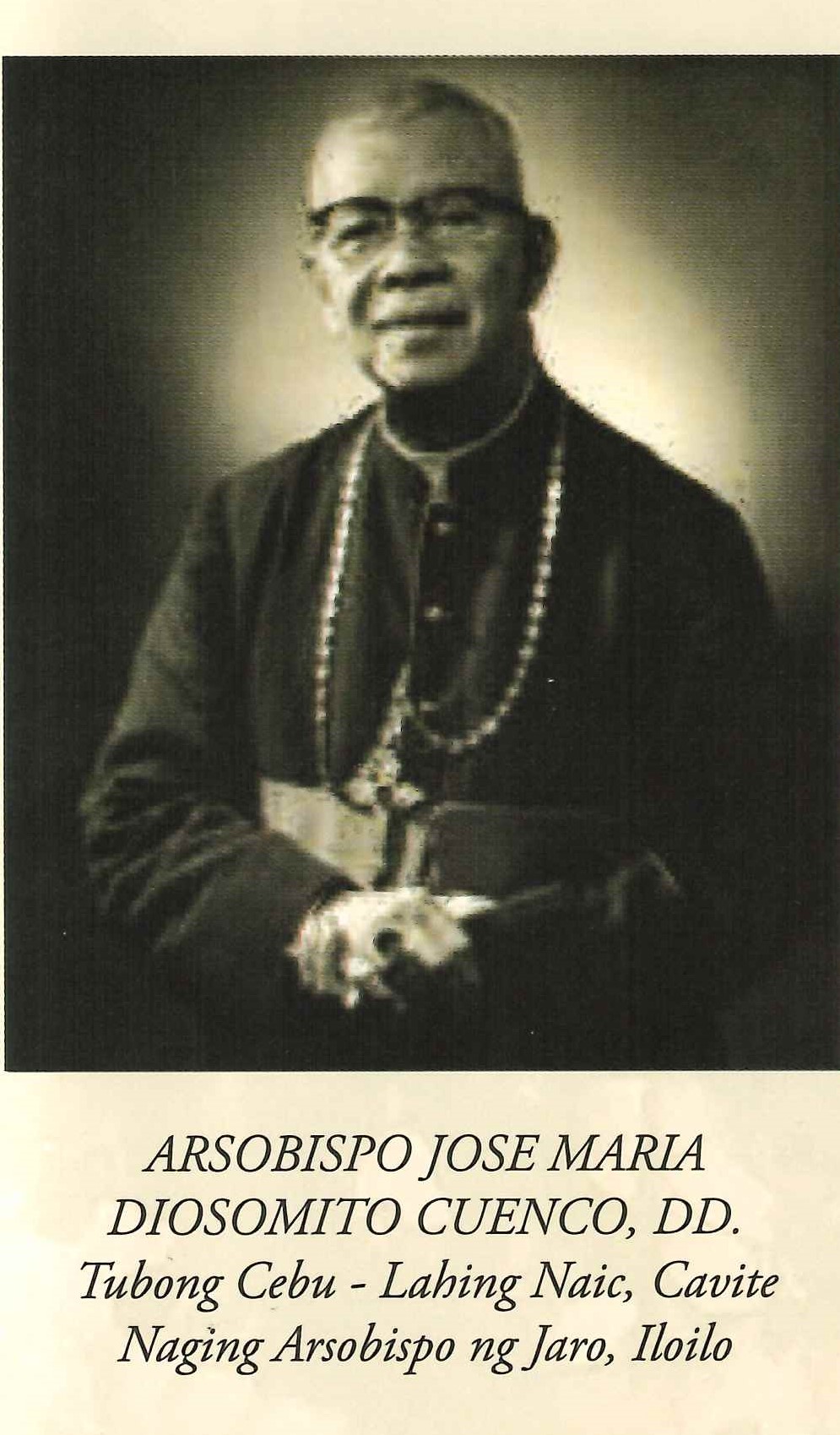 Bishop Jose Maria Diosomito Cuenco, D.D.